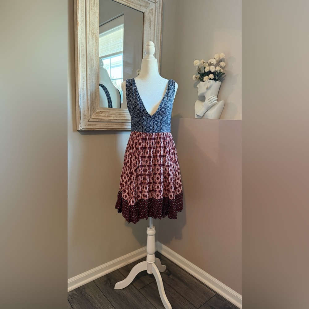 Lulus Women’s Small Boho Multi Patterned Sleevele… - image 4